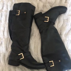 Black knee high boots size 7